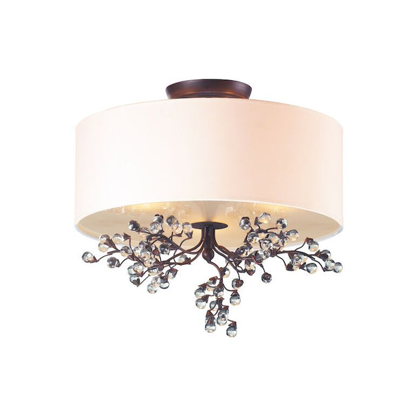 WINTERBERRY 16'' WIDE 3-LIGHT SEMI FLUSH MOUNT