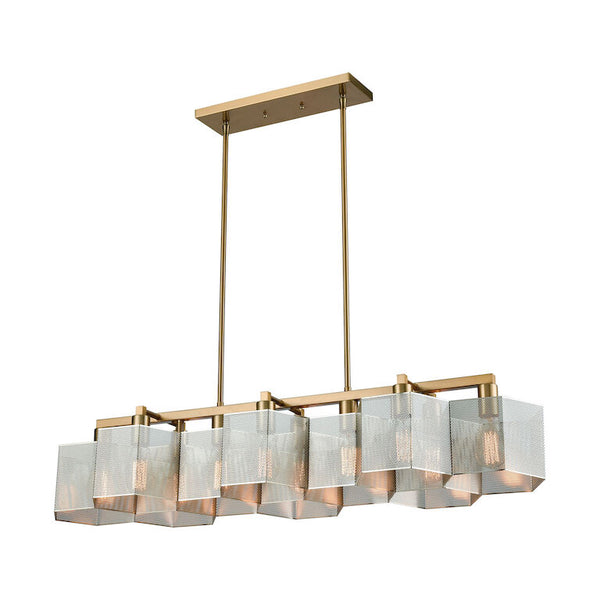 COMPARTIR 42'' WIDE 10-LIGHT LINEAR CHANDELIER