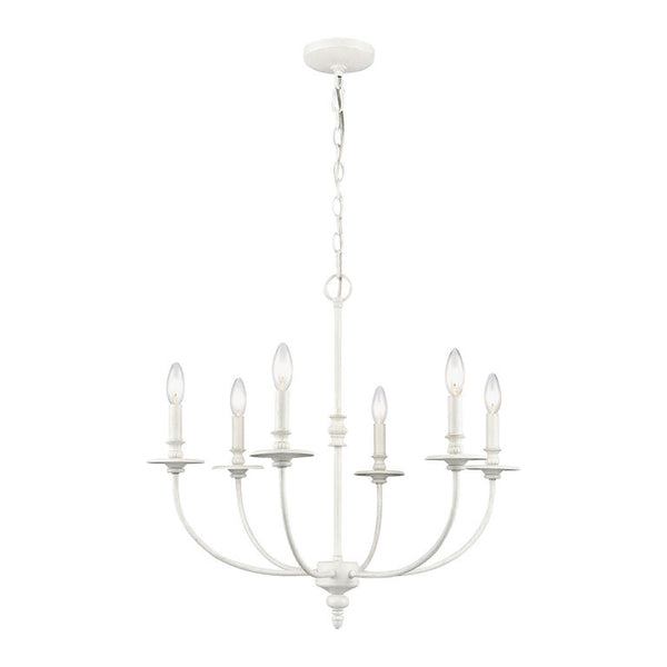 HARTFORD 25'' WIDE 6-LIGHT CHANDELIER ALSO AVAILABLE IN FARM HOUSE WHITE