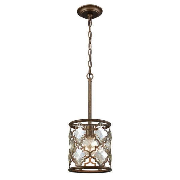 ARMAND 8'' WIDE 1-LIGHT MINI PENDANT ALSO AVAILABLE IN MATTE GOLD---CALL OR TEXT 270-943-9392 FOR AVAILABILITY - King Luxury Lighting