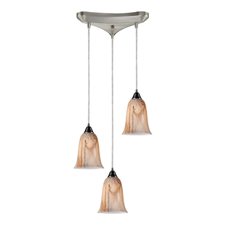 GRANITE CONFIGURABLE TRIANGULAR PENDANT---CALL OR TEXT 270-943-9392 FOR AVAILABILITY - King Luxury Lighting