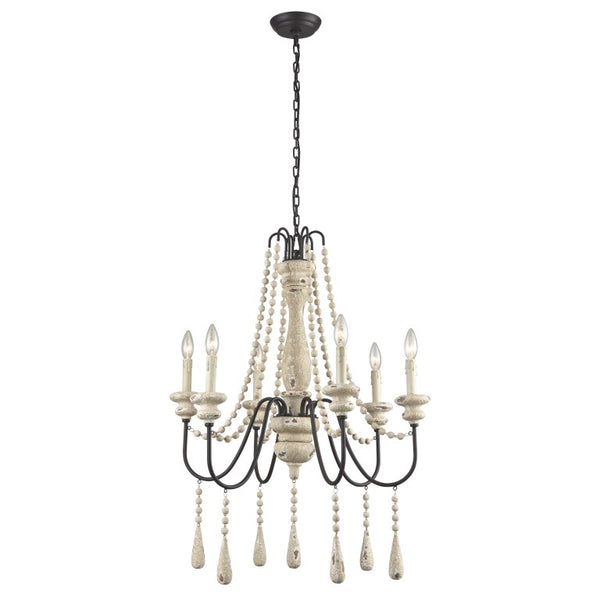 SOMMIERES 25'' WIDE 6-LIGHT CHANDELIER---CALL OR TEXT 270-943-9392 FOR AVAILABILITY