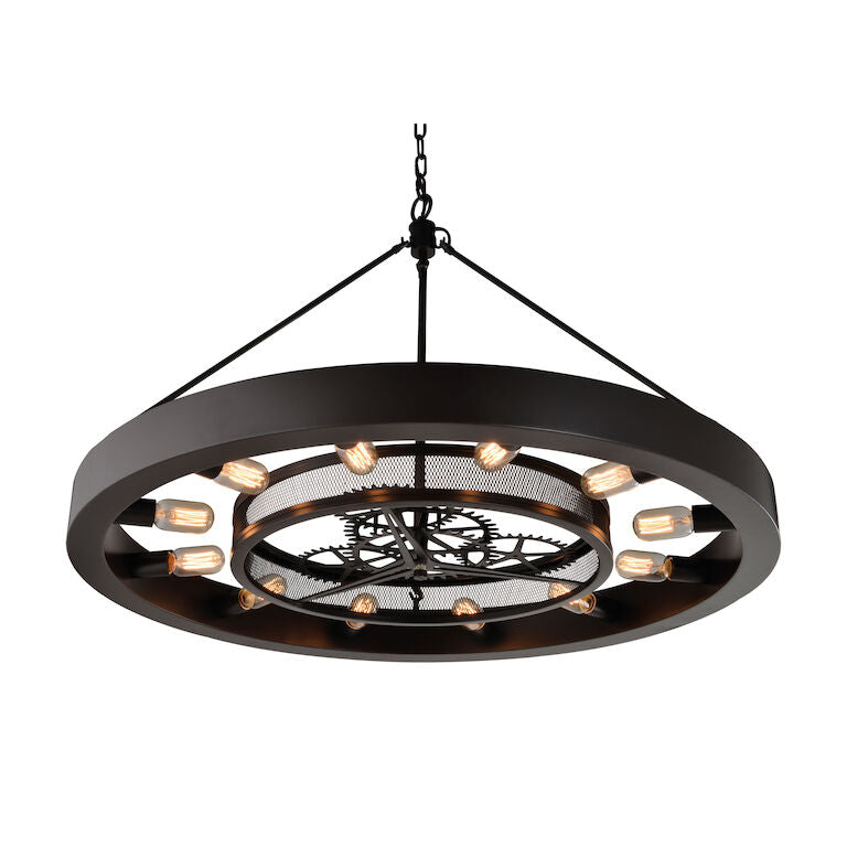 CHRONOLOGY 39'' WIDE 12-LIGHT CHANDELIER---CALL OR TEXT 270-943-9392 FOR AVAILABILITY