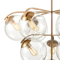 COLLECTIVE 36'' WIDE 10-LIGHT CHANDELIER---CALL OR TEXT 270-943-9392 FOR AVAILABILITY