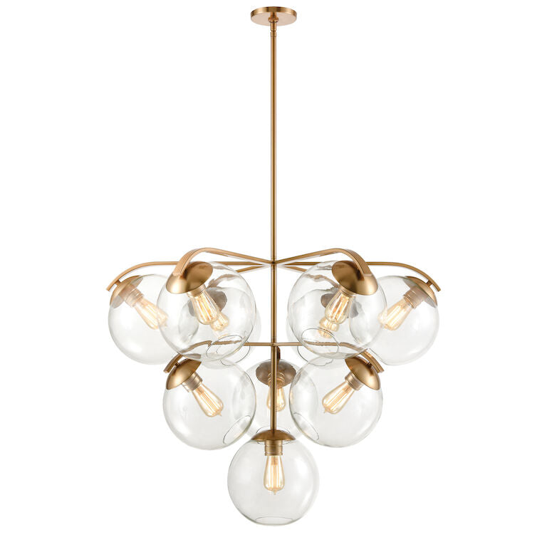 COLLECTIVE 36'' WIDE 10-LIGHT CHANDELIER---CALL OR TEXT 270-943-9392 FOR AVAILABILITY