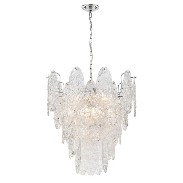 FROZEN CASCADE 26'' WIDE 9-LIGHT CHANDELIER---CALL OR TEXT 270-943-9392 FOR AVAILABILITY