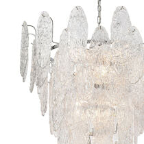 FROZEN CASCADE 34'' WIDE 13-LIGHT CHANDELIER---CALL OR TEXT 270-943-9392 FOR AVAILABILITY