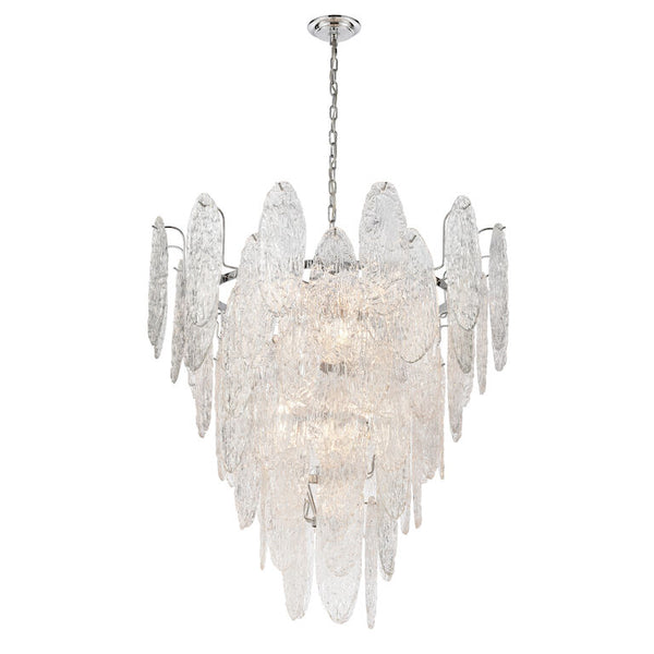 FROZEN CASCADE 34'' WIDE 13-LIGHT CHANDELIER---CALL OR TEXT 270-943-9392 FOR AVAILABILITY