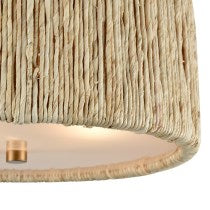 ABACA 13.75'' WIDE 2-LIGHT SEMI FLUSH MOUNT---CALL OR TEXT 270-943-9392 FOR AVAILABILITY