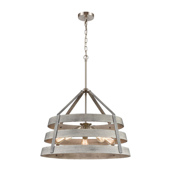 BRIGANTINE 24'' WIDE 5-LIGHT CHANDELIER ALSO AVAILABLE IN SATIN NICKEL @ $1078.70