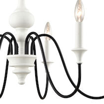 VAL DE LOIRE 28'' WIDE 6-LIGHT CHANDELIER