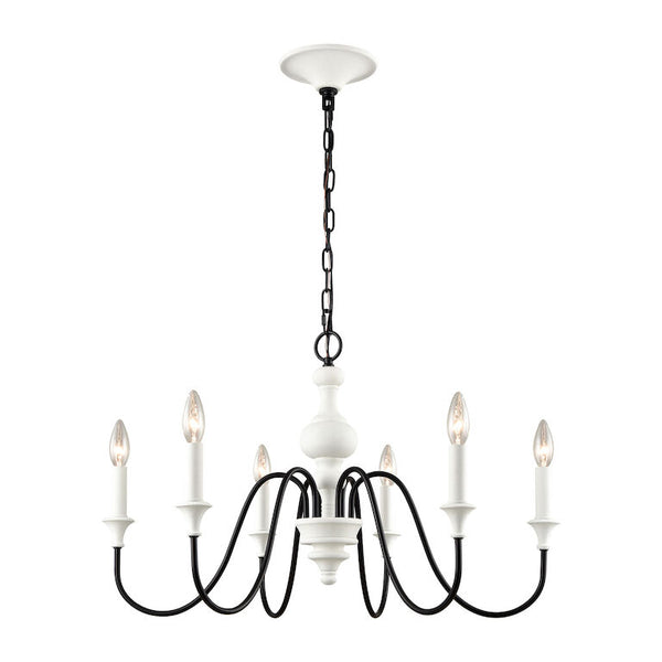 VAL DE LOIRE 28'' WIDE 6-LIGHT CHANDELIER