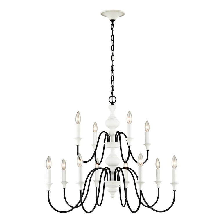 VAL DE LOIRE 36'' WIDE 12-LIGHT CHANDELIER