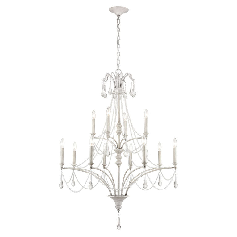 FRENCH PARLOR 36'' WIDE 12-LIGHT CHANDELIER---CALL OR TEXT 270-943-9392 FOR AVAILABILITY