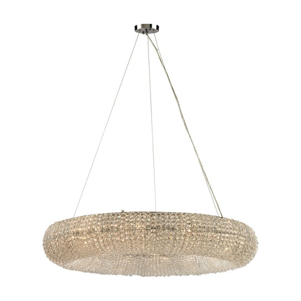 CRYSTAL RING 37'' WIDE 12-LIGHT CHANDELIER---CALL OR TEXT 270-943-9392 FOR AVAILABILITY