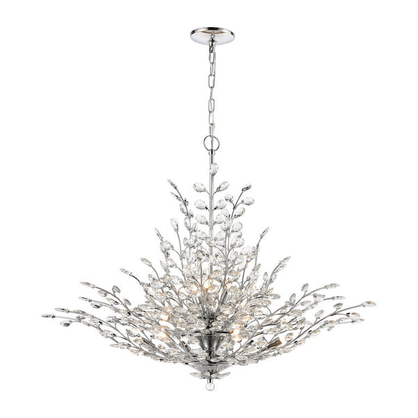 CRYSTIQUE 38'' WIDE 12-LIGHT CHANDELIER---CALL OR TEXT 270-943-9392 FOR AVAILABILITY