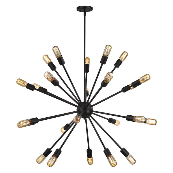 DELPHINE 36'' WIDE 24-LIGHT OIL RUBBED BRONZE  CHANDELIER