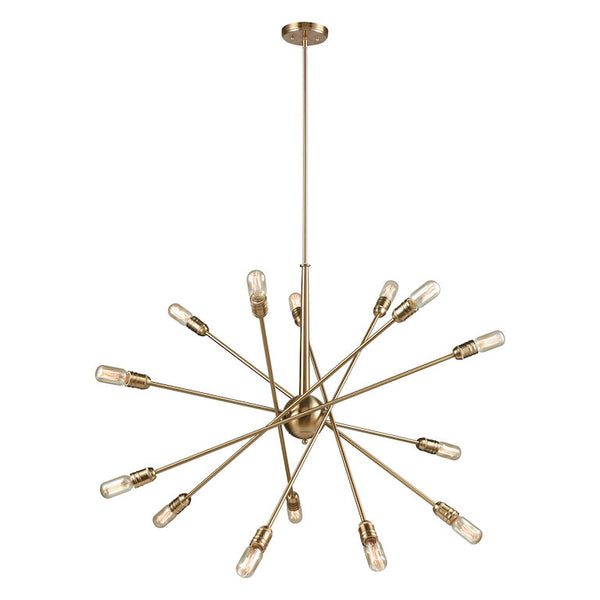 DELPHINE 38'' WIDE 14-LIGHT SATIN BRASS CHANDELIER---CALL OR TEXT 270-943-9392 FOR AVAILABILITY