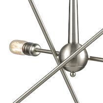 DELPHINE 28'' WIDE 6-LIGHT SATIN NICKEL CHANDELIER---CALL OR TEXT 270-943-9392 FOR AVAILABILITY