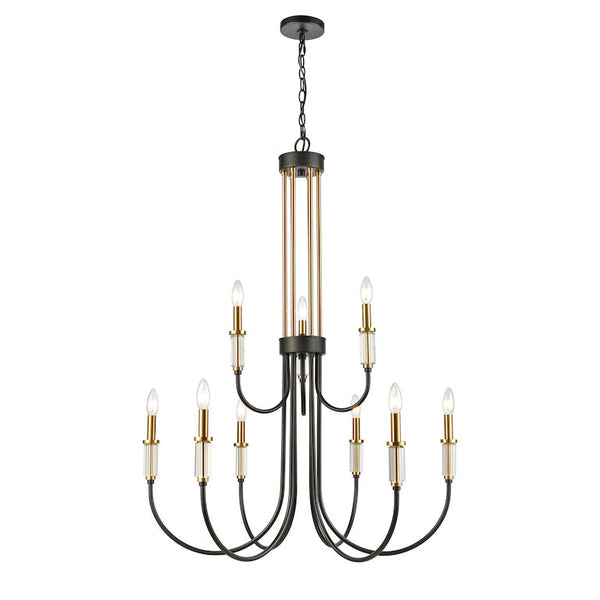 GLENDON 31'' WIDE 9-LIGHT CHANDELIER---CALL OR TEXT 270-943-9392 FOR AVAILABILITY