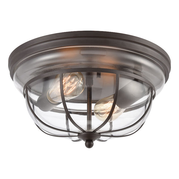 MANHATTAN BOUTIQUE 13'' WIDE 2-LIGHT FLUSH MOUNT ALSO AVAILABLE IN BRUSHED BRASS---CALL OR TEXT 270-943-9392 FOR AVAILABILITY