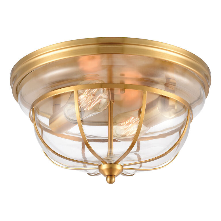 MANHATTAN BOUTIQUE 13'' WIDE 2-LIGHT FLUSH MOUNT ALSO AVAILABLE IN BRUSHED BRASS---CALL OR TEXT 270-943-9392 FOR AVAILABILITY