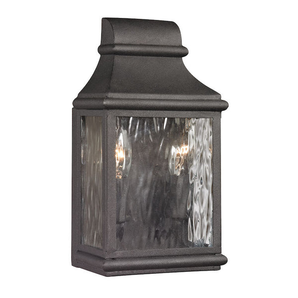 FORGED JEFFERSON 11'' HIGH 2-LIGHT OUTDOOR SCONCE