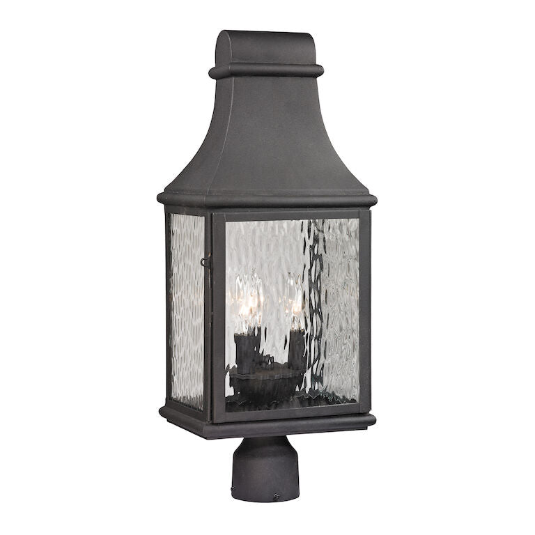 FORGED JEFFERSON 23'' HIGH 3-LIGHT OUTDOOR POST LIGHT---CALL OR TEXT 270-943-9392 FOR AVAILABILITY