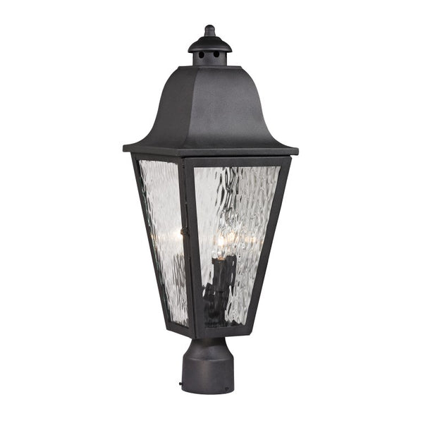 FORGED BROOKRIDGE 23'' HIGH 3-LIGHT OUTDOOR POST LIGHT---CALL OR TEXT 270-943-9392 FOR AVAILABILITY - King Luxury Lighting