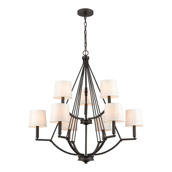 ROBINSON 34'' WIDE 9-LIGHT CHANDELIER---CALL OR TEXT 270-943-9392 FOR AVAILABILITY