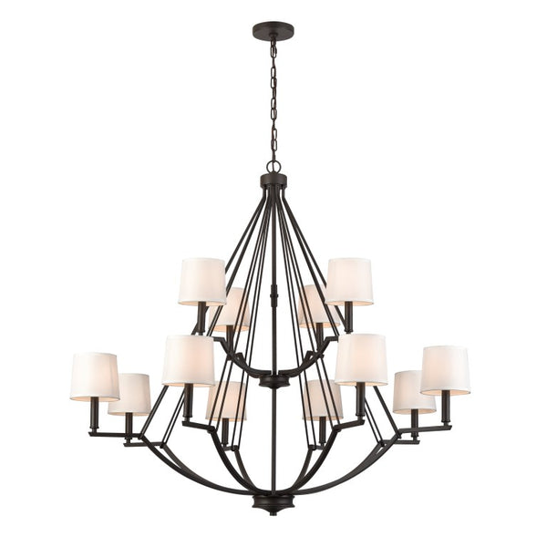 ROBINSON 46'' WIDE 12-LIGHT CHANDELIER---CALL OR TEXT 270-943-9392 FOR AVAILABILITY