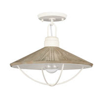 CAPE MAY 14'' WIDE 1-LIGHT SEMI FLUSH MOUNT