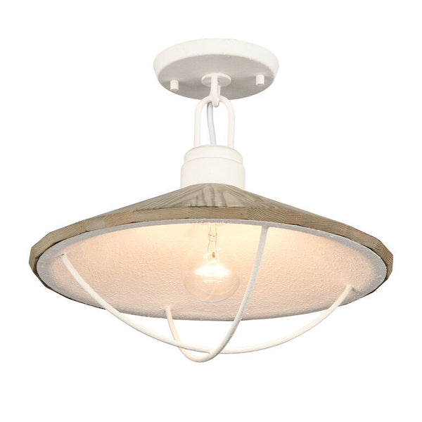 CAPE MAY 14'' WIDE 1-LIGHT SEMI FLUSH MOUNT