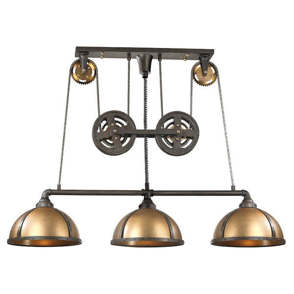 TORQUE 62'' WIDE 3-LIGHT ISLAND CHANDELIER ALSO AVAILABLE WITH LED @ $4,475.80 Call or Text 943-9392 for Availability