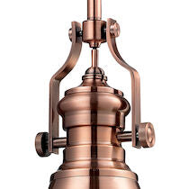 CHADWICK 8'' WIDE 1-LIGHT ANTIQUE COPPER MINI PENDANT ALSO AVAILABLE WITH LED @$388.70---CALL OR TEXT 270-943-9392 FOR AVAILABILITY