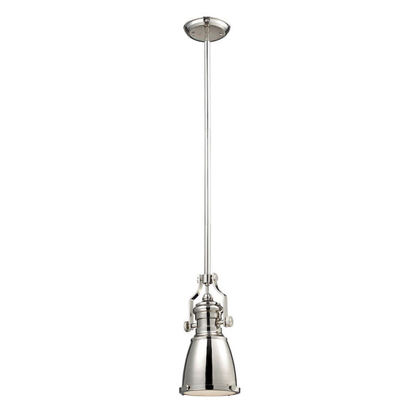 CHADWICK 8'' WIDE 1-LIGHT POLISHED NICKEL MINI PENDANT ALSO AVAILABLE WITH LED @$388.70---CALL OR TEXT 270-943-9392 FOR AVAILABILITY