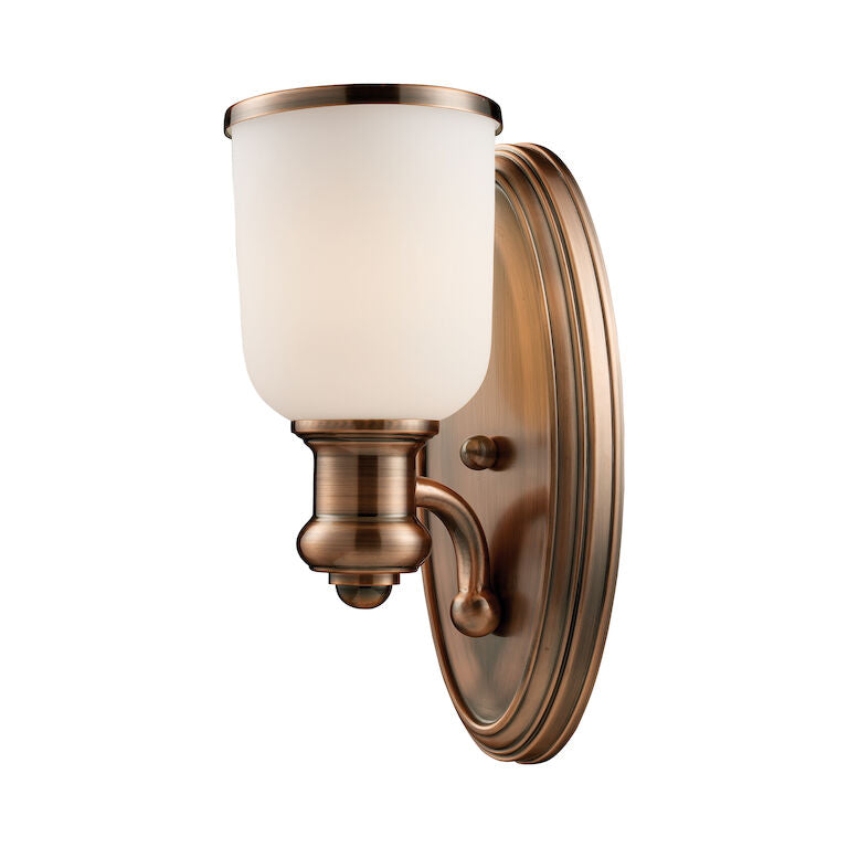 BROOKSDALE 13'' HIGH 1-LIGHT SCONCE AVAILABLE IN ANTIQUE COPPER ALSO AVAILABLE WITH LED @$188.60