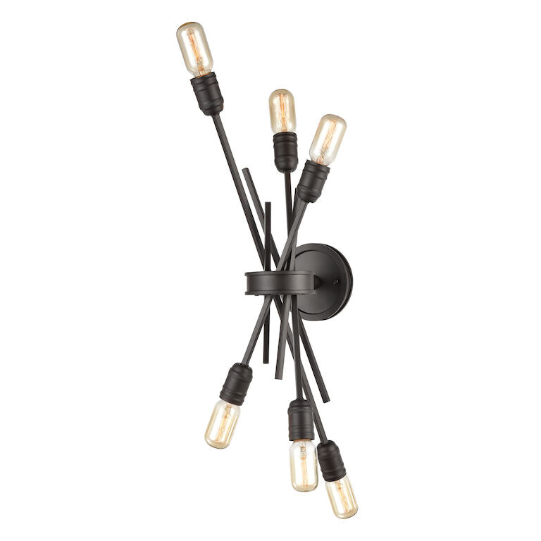 XENIA 28'' HIGH 6-LIGHT SCONCE ALSO AVAILABLE IN OIL RUBBED BRONZE