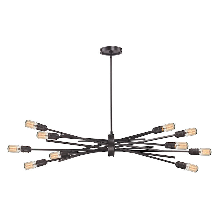 XENIA 40'' WIDE 10-LIGHT CHANDELIER ALSO AVAILABLE IN MATTE GOLD