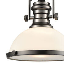 CHADWICK 13'' WIDE 1-LIGHT BLACK NICKELPENDANT