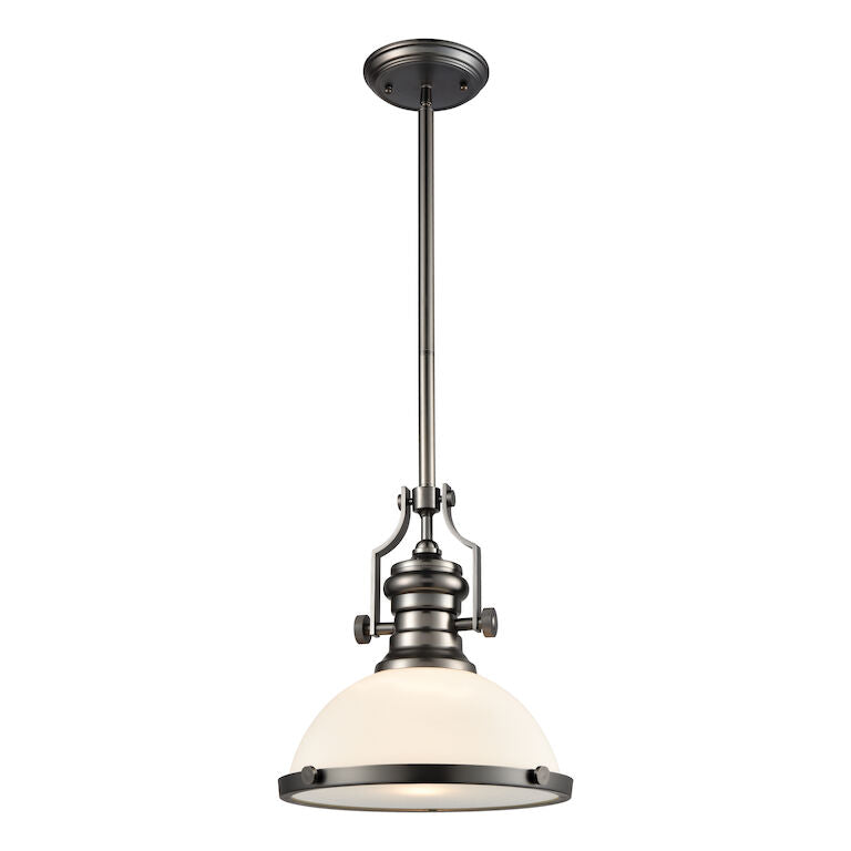 CHADWICK 13'' WIDE 1-LIGHT BLACK NICKELPENDANT