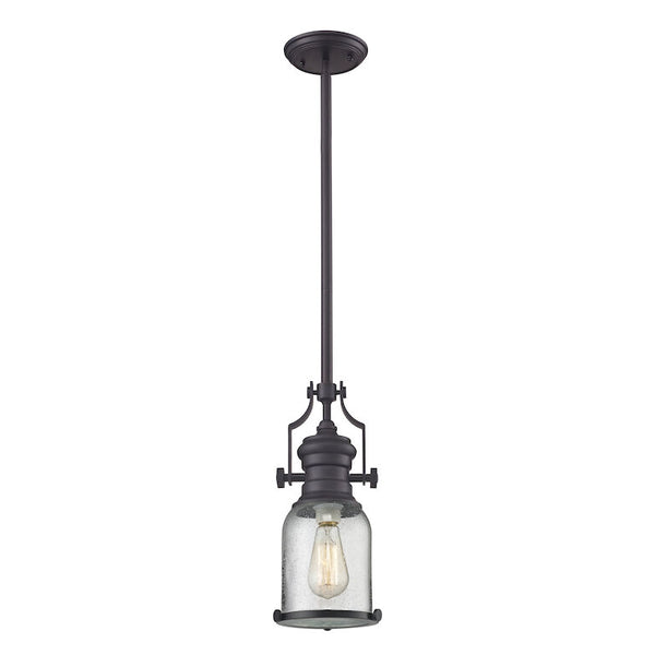 CHADWICK 8'' WIDE 1-LIGHT OIL RUBBED BRONZE MINI PENDANT---CALL OR TEXT 270-943-9392 FOR AVAILABILITY