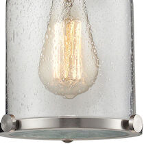 CHADWICK 8'' WIDE 1-LIGHT SATIN NICKEL MINI PENDANT---CALL OR TEXT 270-943-9392 FOR AVAILABILITY