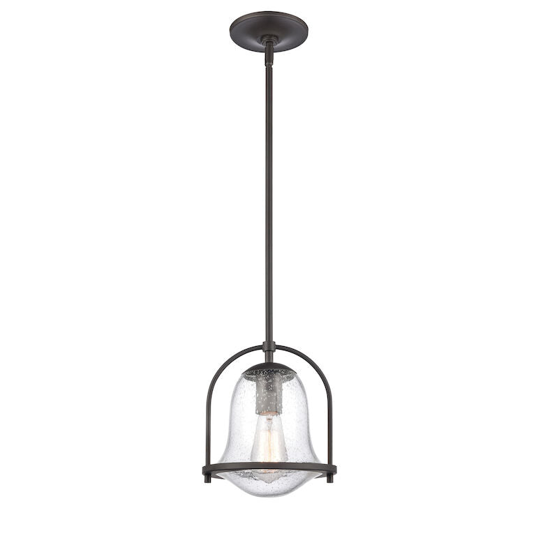 CONNECTION 8'' WIDE 1-LIGHT MINI PENDANT ALSO AVAILABLE IN SATIN NICKEL