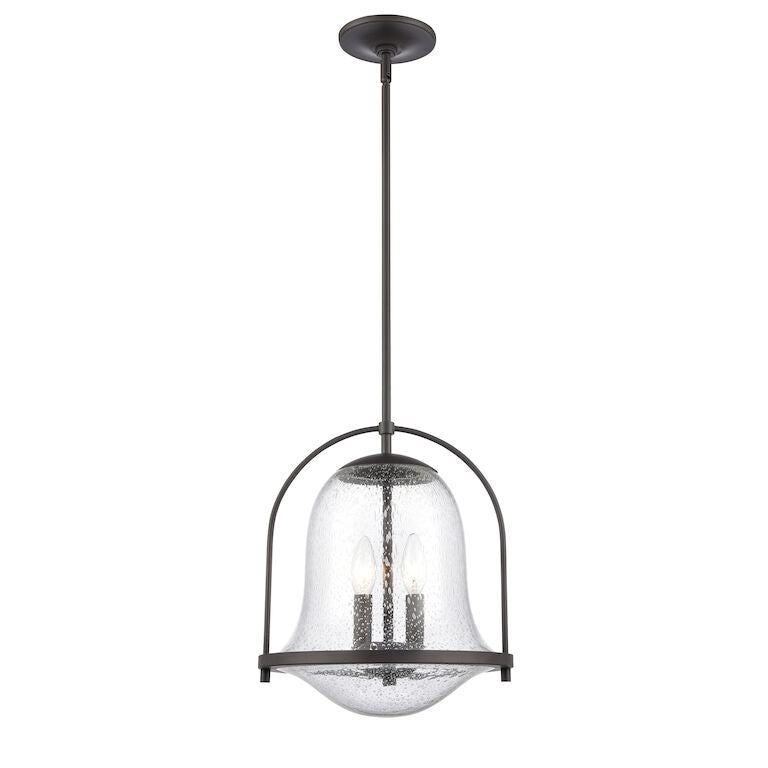 CONNECTION 12'' WIDE 2-LIGHT PENDANT---ALSO AVAILABLE IN SATIN NICKEL