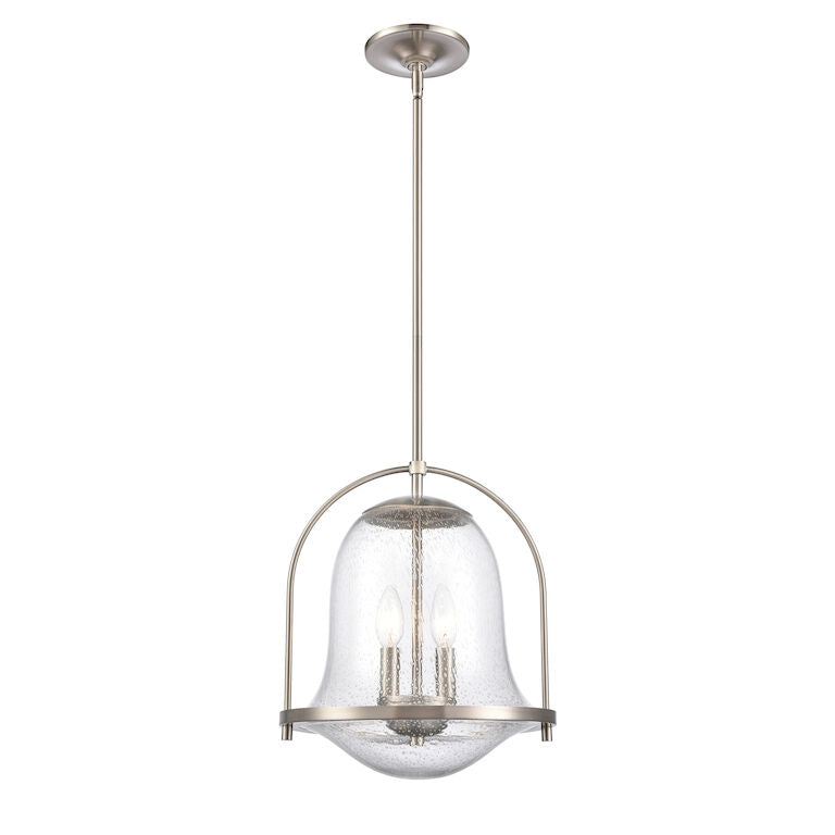 CONNECTION 12'' WIDE 2-LIGHT PENDANT---ALSO AVAILABLE IN SATIN NICKEL