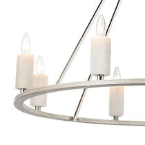 WHITE STONE 39'' WIDE 8-LIGHT CHANDELIER---CALL OR TEXT 270-943-9392 FOR AVAILABILITY