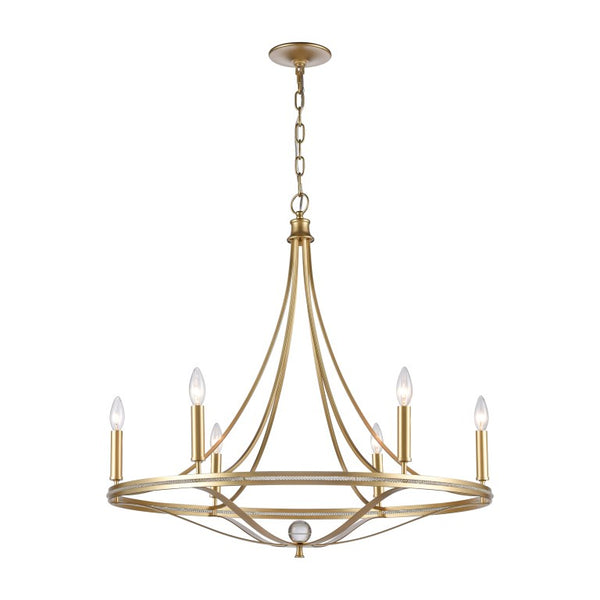 NOURA 31.5'' WIDE 6-LIGHT CHANDELIERCALL OR TEXT 270-943-9392 FOR AVAILABILITY