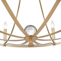 NOURA 44.5'' WIDE 8-LIGHT CHANDELIER---CALL OR TEXT 270-943-9392 FOR AVAILABILITY