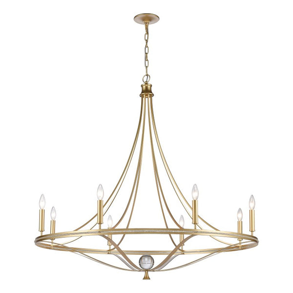 NOURA 44.5'' WIDE 8-LIGHT CHANDELIER---CALL OR TEXT 270-943-9392 FOR AVAILABILITY